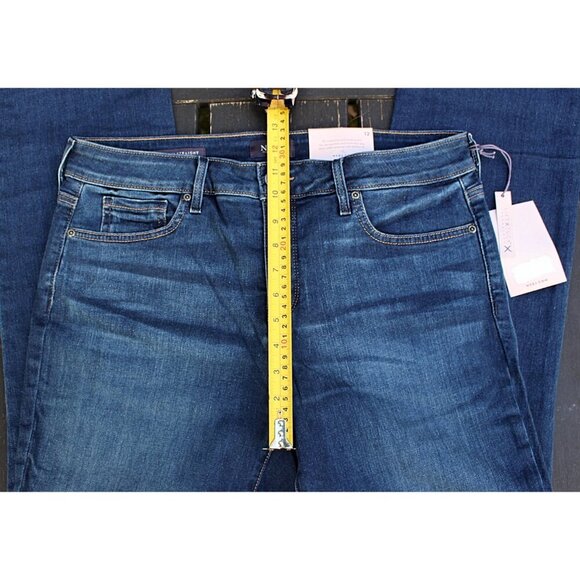 New w/Tags - sz 12 - NYDJ Marilyn Straight Jeans in Sea Breeze (Medium) Wash - Picture 6 of 10